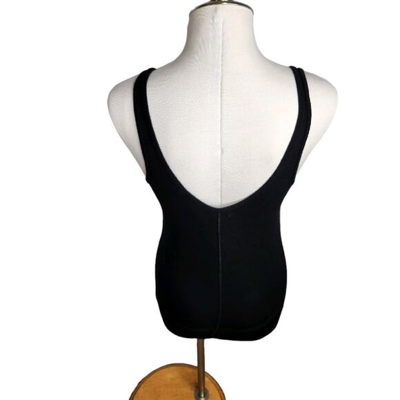 ATM Anthony Thomas Melillo Modal Rib Wrestler Tank Black Women's Medium FLAW - Picture 5 of 12